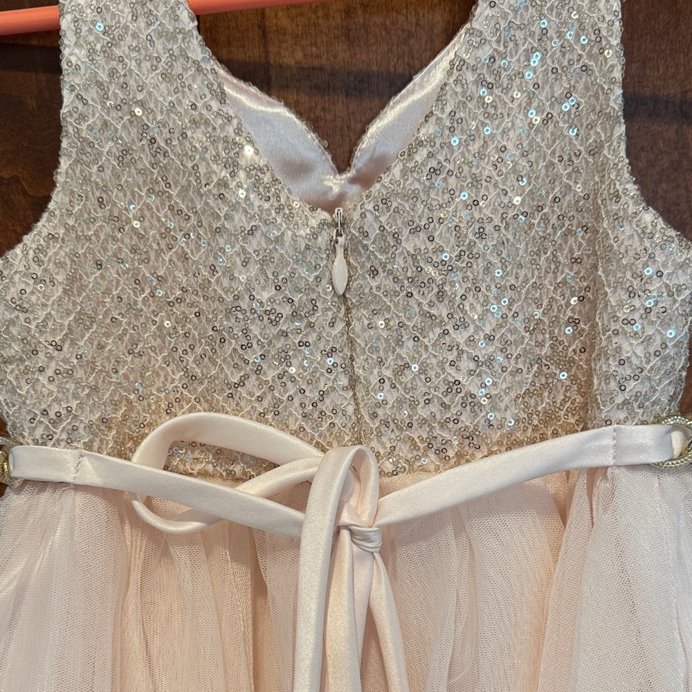 American Princess Sparkling Cream toddler Dress - Picture 5 of 6